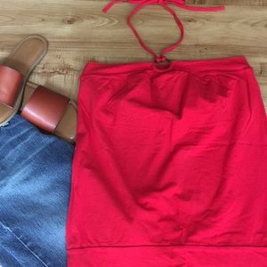 Victoria’s Secret Red Halter Tube Top